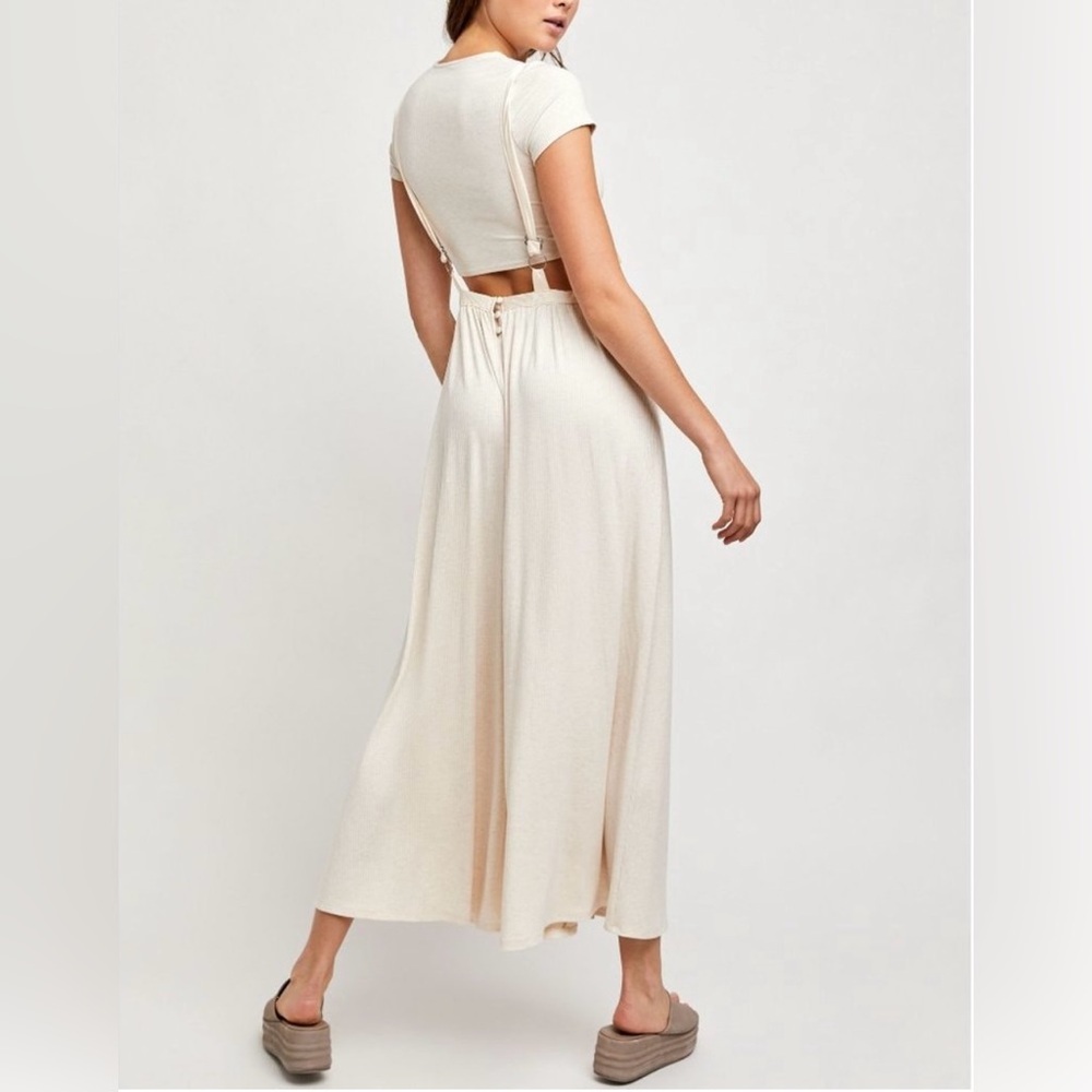 Free People Brookside 2 Piece Overall Set. Size L. NWOT - Picture 4 of 15